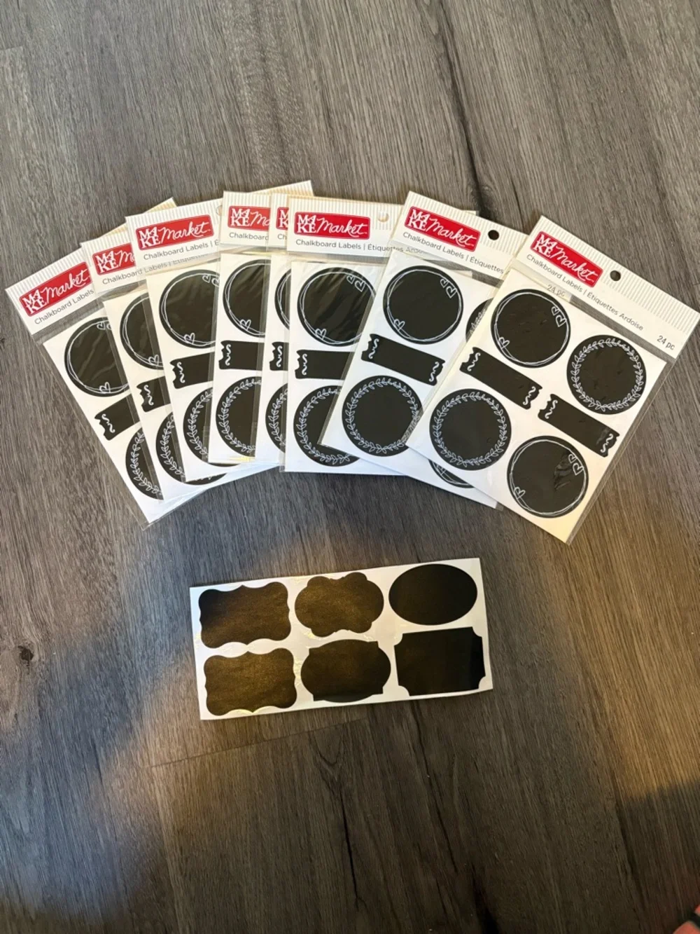 Mixed set of labels